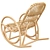 Cozy Wicker Baby Rocker 3D model small image 2