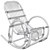 Cozy Wicker Baby Rocker 3D model small image 3