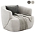 Modern Swivel Armchair: Pelton 3D model small image 1