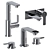 GROHE Linear Set: High-Quality Vray and Corona Compatible 3D Model 3D model small image 9