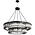 Elegant Crystal Basket Chandelier 3D model small image 1