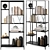 Modern Bookcase Newcastle: Sleek Design, Ample Storage 3D model small image 1