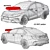 Sleek Kia Cerato 2022: Polygonal Design 3D model small image 7