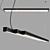 Sleek Glide Pendant Light 3D model small image 2