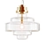 KAISHI ART: Stylish Glass Pendant Lamp 3D model small image 1