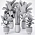 Tropical Garden Plant Set 3D model small image 4
