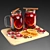  Festive Mulled Wine Set 3D model small image 1