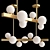 Elegant Copper Chandelier 3D model small image 2