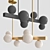 Elegant Copper Chandelier 3D model small image 3