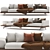 Italian B&B DOCK Sofa: Sleek 2017 Design 3D model small image 1