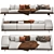 Italian B&B DOCK Sofa: Sleek 2017 Design 3D model small image 2