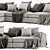 Flexform Armand Sofa Set 3D model small image 4