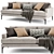 West Elm Andes 2-Seater Sofa 3D model small image 3