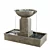 Contemporary Austin Water Fountain 3D model small image 1