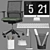 Sleek Office Seating: Very Office Chair 3D model small image 10