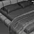 Saba Italia Pixel Bed: Sleek and Modern Design 3D model small image 4