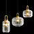 Elegant Metal and Glass Luminaires 3D model small image 2