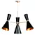 Elegant Campanula Pendant Chandelier 3D model small image 1