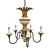 Handcrafted American Classic Chandelier 3D model small image 4