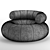 Contemporary Don Out Armchair 3D model small image 4