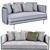 Sleek Torii Sofa by Minotti 3D model small image 4
