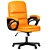 Elegant Leather Manager's Chair 3D model small image 3