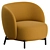 Sleek Lunam Armchair: Contemporary Comfort by Kartell 3D model small image 1