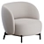 Sleek Lunam Armchair: Contemporary Comfort by Kartell 3D model small image 2