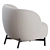 Sleek Lunam Armchair: Contemporary Comfort by Kartell 3D model small image 6