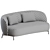 Kartell Lunam Sofa: Modern Elegance for Your Space 3D model small image 3