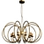 Golden Gleam Chandelier 3D model small image 1