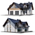 Twin Cottage V9: Modern & Spacious 3D model small image 1