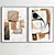 Plaster Photo Frame Set: 2 Designs, 5 Materials 3D model small image 3