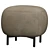  Stylish Upholstered Square Pouf 3D model small image 2