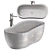 Elegant Stone Bathtub: Fida 3D model small image 15