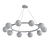 Ethereal Elegance String Chandelier 3D model small image 2