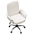 Elegant Fabric Office Chair 3D model small image 6