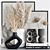 Elegant Decor Set: Plants, Vases, Books & More 3D model small image 1