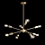 Modern 8-Light Chandelier 3D model small image 1