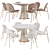 Elegant Jane Dining Chair Set 3D model small image 2