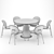 Elegant Jane Dining Chair Set 3D model small image 5