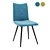 Stylish Chair Vince - Variety of Colors Available 3D model small image 1