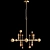 Elegant Gold Chandelier 3D model small image 1