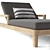 Restoration Hardware Miramar Teak Chaise 3D model small image 4