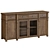 Wexford Buffet: Elegant and Functional Dining Storage 3D model small image 1