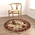 Versatile Round Rugs Set 3D model small image 2