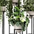 Rustic Concrete Pot Shelf Set with Indoor Plants 3D model small image 3