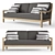 Restoration Hardware Miramar Teak Sofa 3D model small image 1