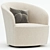 Infinity Swivel Chair: Sleek Design, Ultimate Comfort 3D model small image 1