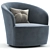 Infinity Swivel Chair: Sleek Design, Ultimate Comfort 3D model small image 2